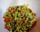 Foto del paso 6 de la receta: Ensalada de lentejas, verduras y merluza
