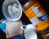 A picture of step 1 of Bread Mango Kulfi.