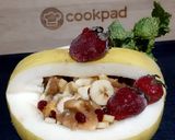 A picture of step 2 of Mix fruit chat.