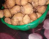 A picture of step 2 of Peanut burger home made.