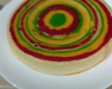 A picture of step 4 of Rainbow cake.