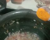A picture of step 2 of Sindhi makhana curry.