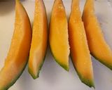 A picture of step 3 of Melon and prosciutto.