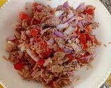 Foto del paso 3 de la receta: Almuerzo de Arroz, Ensalada de Atún y Patacones