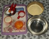 A picture of step 1 of Khaman dhokla.