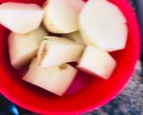 A picture of step 1 of Papad curry.