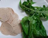 A picture of step 1 of Chicken Salami Burger.