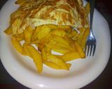 A picture of step 2 of Chips and egg.