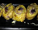 A picture of step 2 of Pinwheel Fruti Sandwich From Leftover Rotis.
