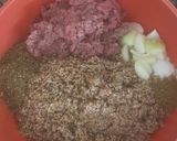 A picture of step 4 of Kibbeh in a Tray.