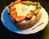 A picture of step 5 of Strawberry cheese cake 🍰.
