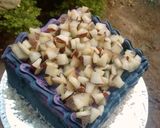 A picture of step 8 of Coconut cake with homemade milky coconut candy.