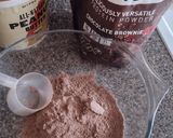 A picture of step 1 of Easy Crumbly Chocolate Protein Bites.