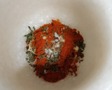 Foto del paso 1 de la receta: Conejo al salmorejo con papas