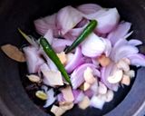 A picture of step 1 of Methi Matar Malai.