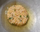 A picture of step 3 of Sabudana vada or cutlet.