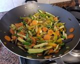 Foto del paso 5 de la receta: Wok de pollo con berenjena y zapallitos