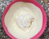 Foto del paso 6 de la receta: 🌟 Triffle de damascos 🌟 Postre en vaso en capas: bizcochuelo, crema de queso y damascos en almíbar 🌟