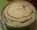 Foto langkah ke 8 dari resep Bolu Zebra Kukus (Zebra Steam Cake).