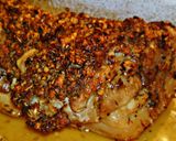 Lassan sült, fehérborban párolt, zöldfűszerekben marinált, pikáns, omlós Toszkán császárhús recept fázis 10 fotója