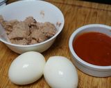 Foto del paso 4 de la receta: Berenjenas rellenas de atún y huevo duro