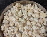 A picture of step 1 of Cauliflower sabji.