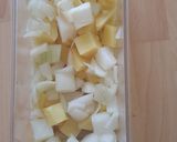 Une image de l'étape 1 de Jardinière de courgettes, poivrons et pomme de terre au Cookeo.