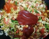 A picture of step 9 of Chicken veggie sphagetti.