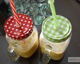 A picture of step 3 of Sattu (roasted gram flour) drink.