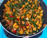 Foto langkah ke 5 dari resep Oseng Kacang panjang, Tempe, Teri.