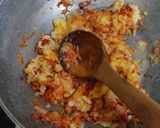 A picture of step 3 of Pao bhaji packet.