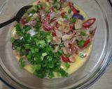 Foto langkah ke 4 dari resep 🍆 Telur Dadar Terong Udang Kering 🍆.