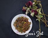 A picture of step 4 of Red and Green Amaranthus Bhaji.
