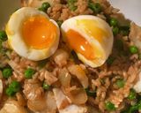A picture of step 7 of Kedgeree- simple and quick.