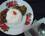 Foto langkah ke 6 dari resep Rendang Jengkol & Daun Singkong Magicom #tantanganakhirtahun.