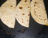 A picture of step 13 of Quesadillas in two different ways (Aloo/ vegetables).