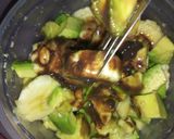 A picture of step 1 of Simple pudding with chocolate fudge with nuts melted.