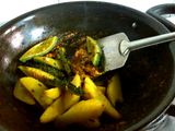 আমন্ড করলা (almond karola recipe in Bengali)