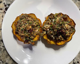 A picture of step 6 of Stuffed Acorn Squash.