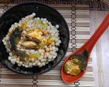 Foto del paso 6 de la receta Cuscús Perlado al Aceite de Bonito con Notas Umami de Salsa Perrins, Wakame y Mejillones