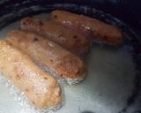 A picture of step 8 of Thin Crust Seekh Kabab pizza.
