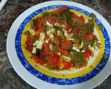 Foto del paso 6 de la receta: Pimiento verde italiano con pimiento rojo huevos fritos