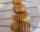 A picture of step 3 of Potato spirals.