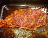 Foto del paso 3 de la receta: Costillar de cerdo asado con porotos granados al pilco y pebre con albahaca. JON STYLE