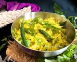 A picture of step 3 of Raw Papaya Sambharo.