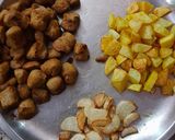 आलू बैंगन मूली सोयाबीन और टमाटर की सब्जी रेसिपी चरण 3 फोटो
