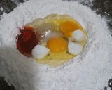 Foto del paso 1 de la receta: Bollitos de pimentón y aceitunas.