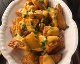 Foto del paso 4 de la receta: Papas rústicas con cheddar y verdeo #airfryer
