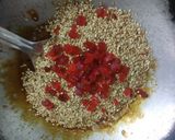A picture of step 2 of Till Cherry Chikki.