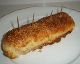 Foto del paso 14 de la receta Tronco de hojaldre relleno de lomo adobado y queso
